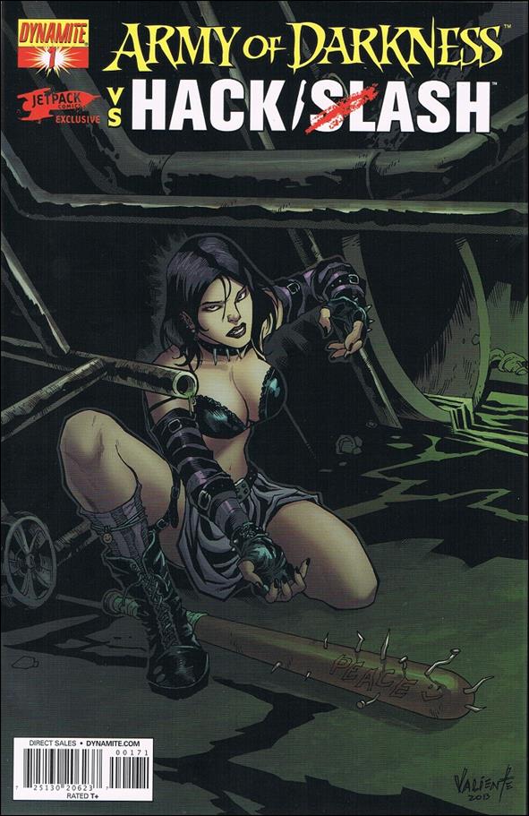 Army of Darkness vs. Hack/Slash issue 1-J Randy Valiente Jetpack Comics Cover