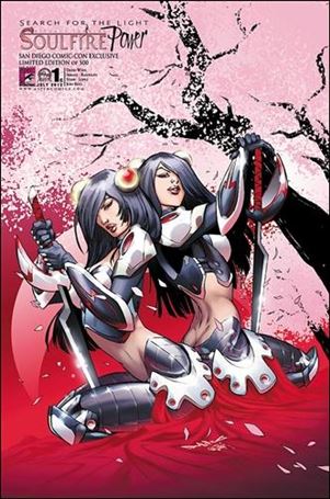 Michael Turner's Soulfire Power issue 1-C San Diego Comic-Con Cover 1/500