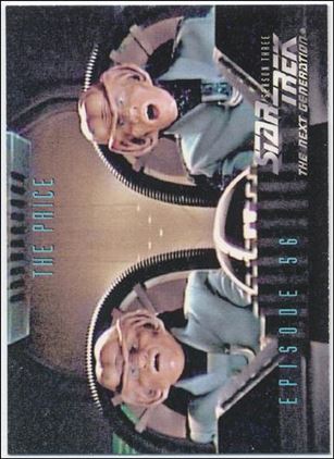 Star Trek: The Next Generation - The Episode Collection Season Three (Base Set) card 255 The Price, Episode 56C