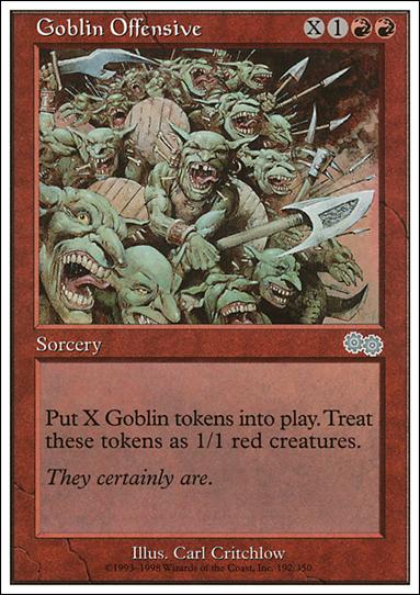 Magic the Gathering: Anthologies (Base Set) card 37 Goblin Offensive