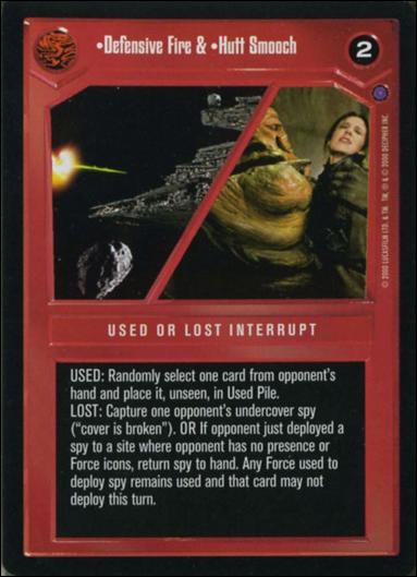 Star Wars: Reflections II: Expanding the Galaxy (Base Set) card 48 Defensive Fire & Hutt Smooch