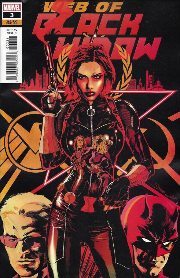 Web of Black Widow issue 3-B Stephen Mooney 1:25 Cover