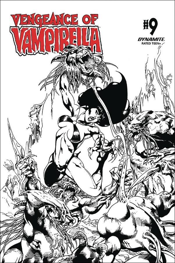 Vengeance of Vampirella (2019) issue 9-G Roberto Castro 1:11 Black & White Cover