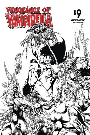 Vengeance of Vampirella (2019) issue 9-G Roberto Castro 1:11 Black & White Cover
