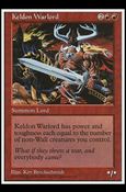 Magic the Gathering: 5th Edition (Base Set) card 248 Keldon Warlord