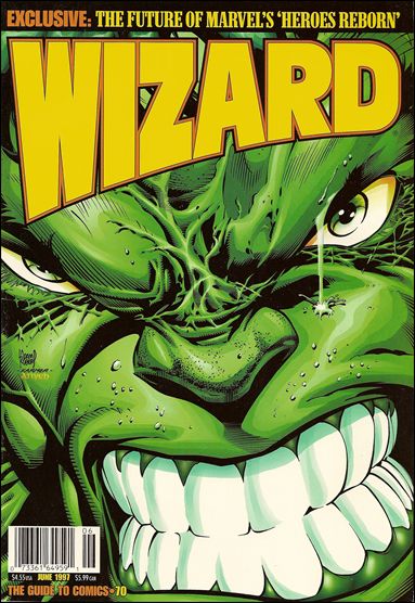 Wizard: The Guide to Comics issue 70 Adam Kubert Hulk Cover