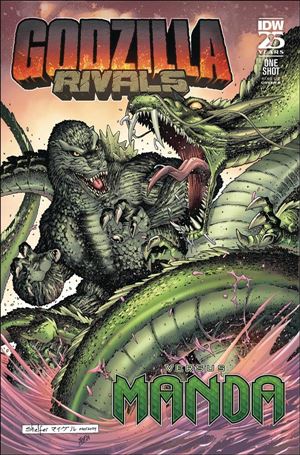 Godzilla Rivals vs. Manda issue 1-B Michael Shelfer Cover