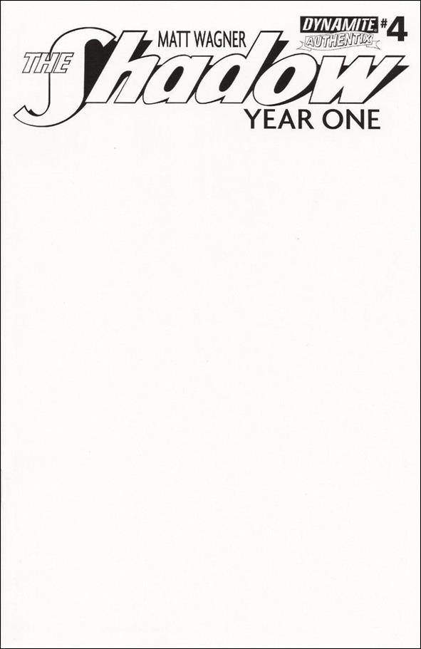 Shadow Year One issue 4-G Blank Authentix Cover