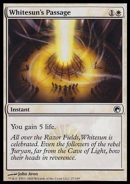 Magic the Gathering: Scars of Mirrodin (Base Set) card 27 Whitesun's Passage