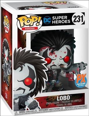 POP! Heroes figure 231-B Lobo (Bloody) Previews Exclusive