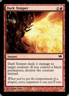 Magic the Gathering: Conflux (Base Set) card 61 Dark Temper