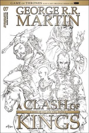 George R. R. Martin's a Clash of Kings (2017) issue 7-D Melvin Rubi 1:15 Black and White Cover