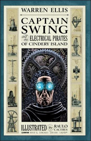 Captain Swing and the Electrical Pirates of Cindery Island issue 2-E Chicago Cover
