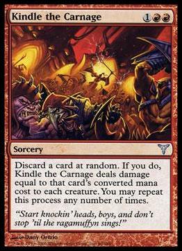 Magic the Gathering: Dissension (Base Set) card 66 Kindle the Carnage