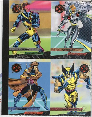 1994 Fleer Ultra X-Men (Promo) card nn4 4-Card Uncut Promo - Pro Action Magazine Insert