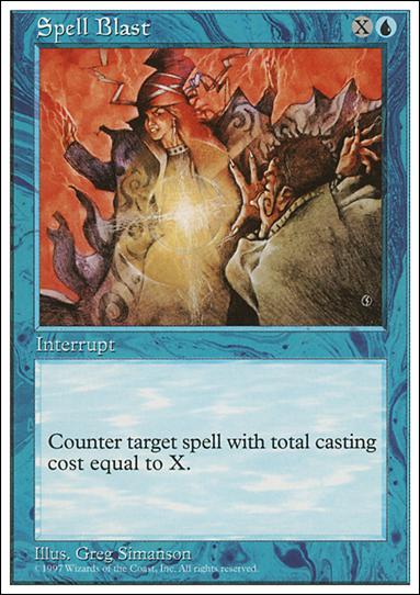 Magic the Gathering: 5th Edition (Base Set) card 126 Spell Blast