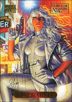1994 Marvel Masterpieces (Gold-Foil Signature Parallel Base Set) card 110 Silver Sable