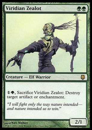 Magic the Gathering: Darksteel (Base Set) card 90 Viridian Zealot