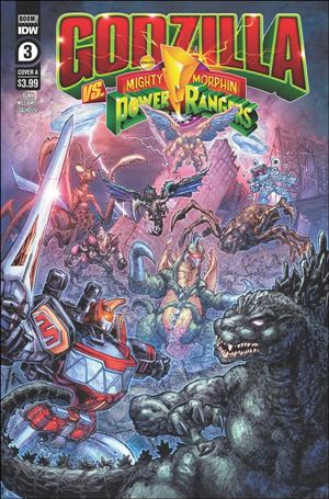 Godzilla vs the Mighty Morphin Power Rangers issue 3 Freddie Williams II Standard Cover