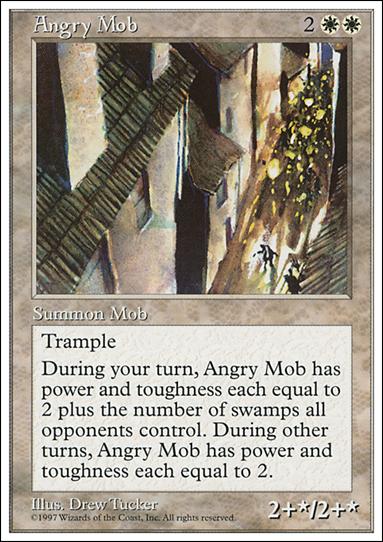 Magic the Gathering: 5th Edition (Base Set) card 4 Angry Mob