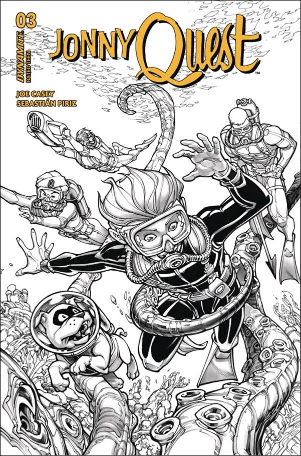Jonny Quest (2024) issue 3-I Chad Hardin B&W 1:15 Cardstock Cover