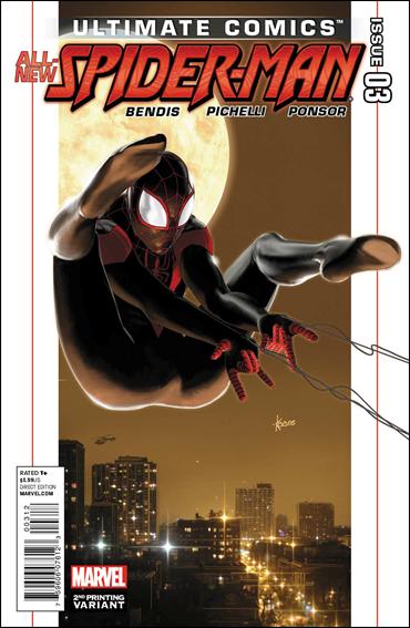 Ultimate Comics Spider-Man issue 3-B White Cover (2nd Printing)