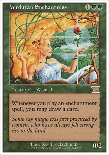 Magic the Gathering: 6th Edition (Base Set) card 264 Verduran Enchantress
