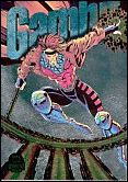 Marvel Universe: Series 5 (Power Blast Subset) card 4-B Gambit (Silver Foil)