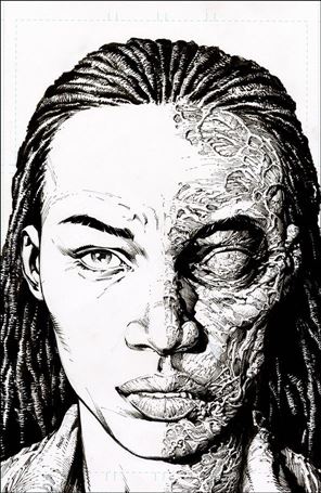 Walking Dead Deluxe issue 9-E David Finch 1:25 B&W Virgin Cover (2nd Printing)