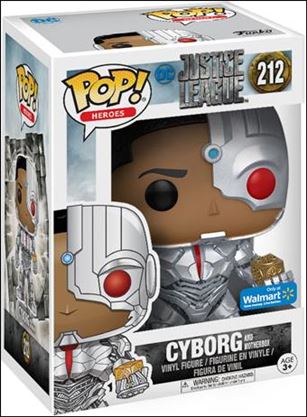 POP! Heroes figure 212 Cyborg with Mother Box Walmart Exclusive