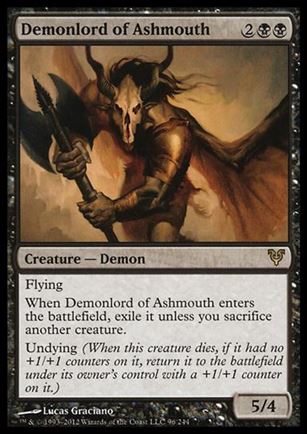 Magic the Gathering: Avacyn Restored (Base Set) card 96 Demonlord of Ashmouth