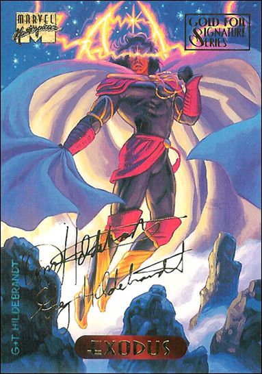 1994 Marvel Masterpieces (Gold-Foil Signature Parallel Base Set) card 36 Exodus