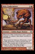 Magic the Gathering: Champions of Kamigawa (Base Set) card 155 Akki Underminer