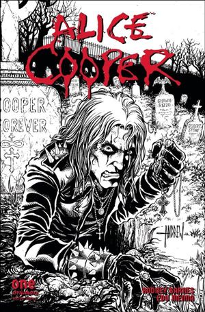 Alice Cooper (2023) issue 1-G Andrew Mangum 1:10 Line Art Cover