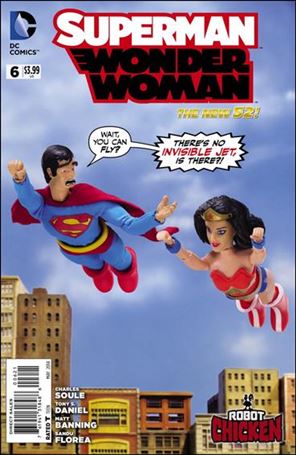 Superman/Wonder Woman issue 6-D RC Stoodios 1:25 Robot Chicken Cover