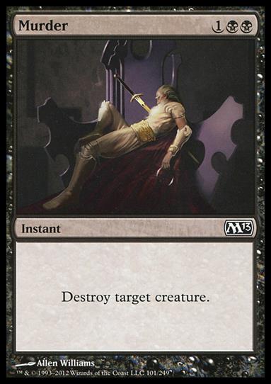 Magic the Gathering: 2013 Core Set (Base Set) card 101 Murder