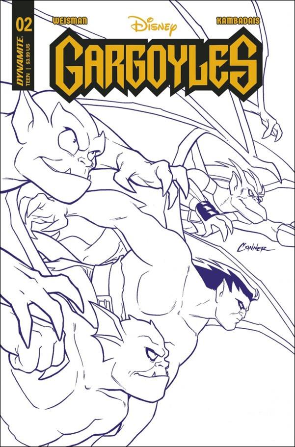 Gargoyles (2022) issue 2-J Amanda Conner 1:20 Purple Line Art Cover
