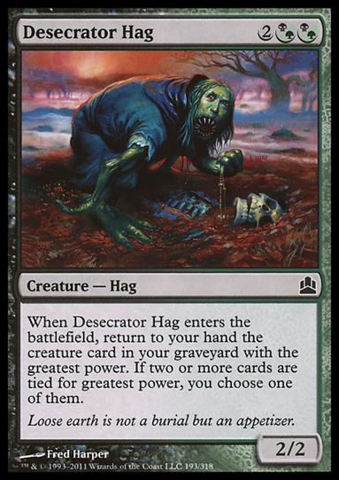 Magic the Gathering: Commander (Base Set) card 193 Desecrator Hag