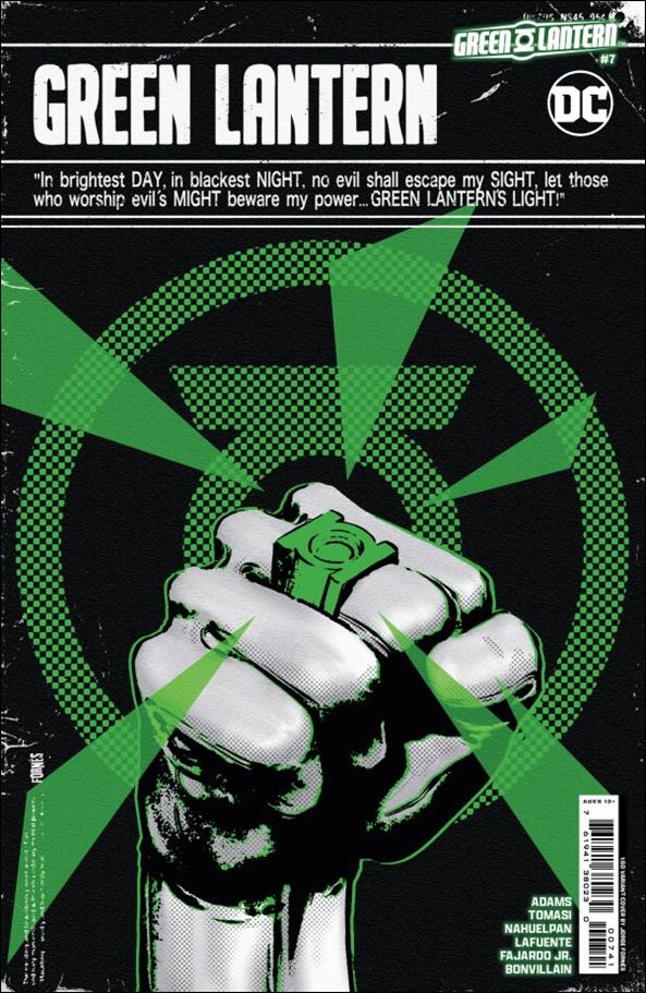 Green Lantern (2023) issue 7-D Jorge Fornés 1:50 Cardstock Cover