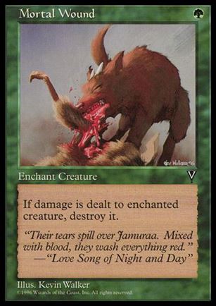 Magic the Gathering: Visions (Base Set) card 113 Mortal Wound