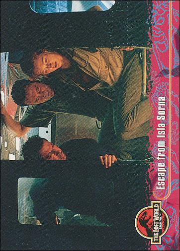 Lost World: Jurassic Park (Base Set) card 35 Escape from Isla Sorna