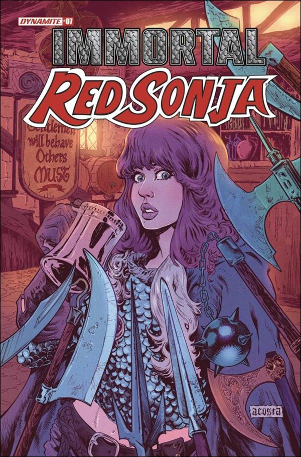 Immortal Red Sonja issue 7-D Dave Acosta Cover