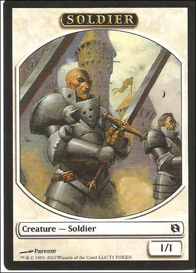 Magic the Gathering: Duel Decks: Elspeth vs. Tezzeret (Token Subset) card T1 Soldier