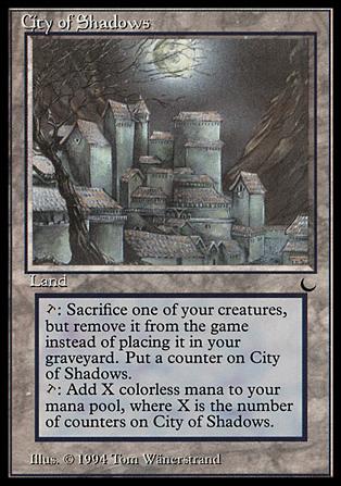 Magic the Gathering: The Dark (Base Set) card 116 City of Shadows