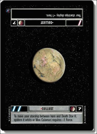 Star Wars: Death Star II Limited (Base Set) card 151 Sullust