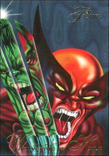 Marvel Annual Flair '94 (Base Set) card 34 Wolverine vs Hulk