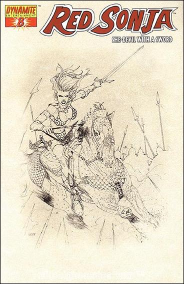 Red Sonja (2005) issue 8-F Steve McNiven 1:50 "Sneak Peak" Sketch Cover