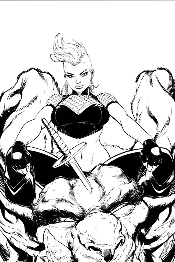 Chastity (2019) issue 2-D Ale Garza 1:4 Black & White Virgin Cover