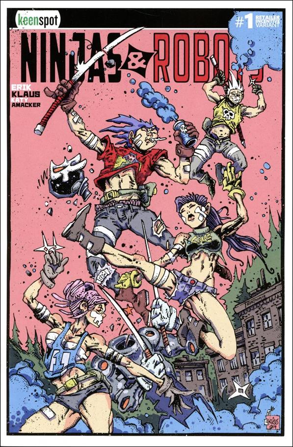 Ninjas and Robots issue 1-E Erik Klaus & Kevin Eastman 1:5 Cover