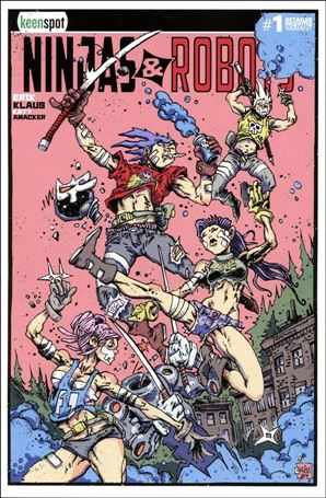 Ninjas and Robots issue 1-E Erik Klaus & Kevin Eastman 1:5 Cover